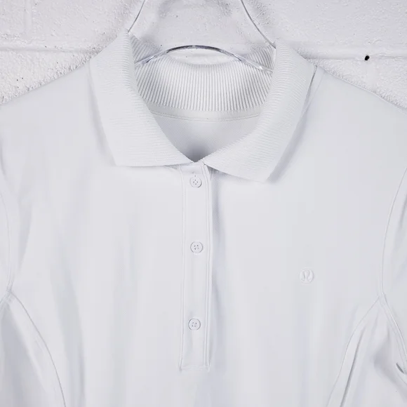 Lululemon Short-Sleeve Polo Dress White / White Size 6